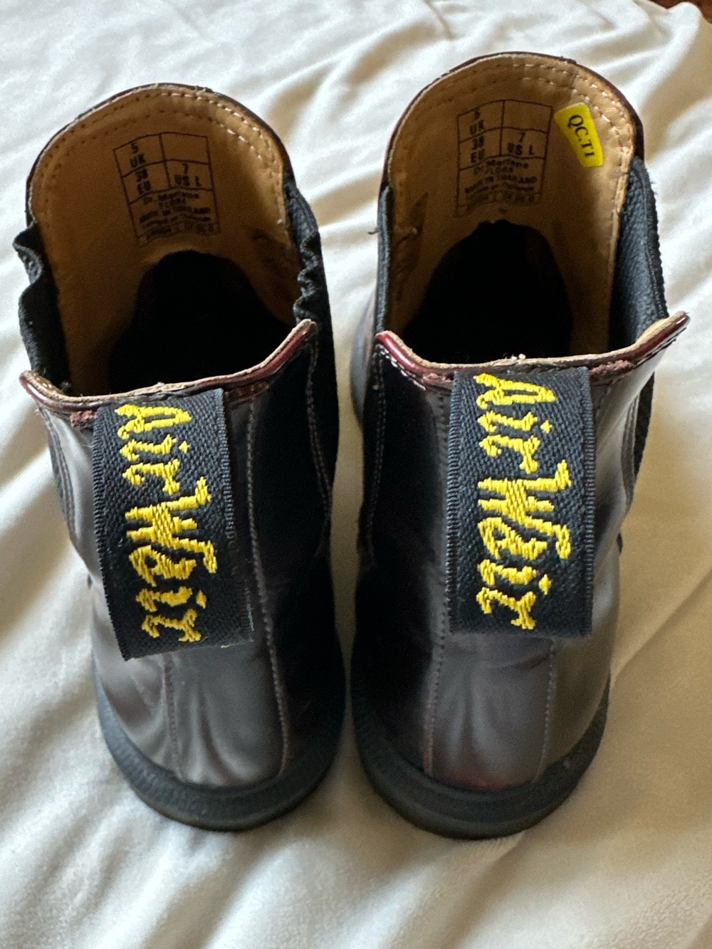 Dr Martens Flora Arcadia Chelsea Boots in Dark Cherry sz 8 - Picture 4 of 7